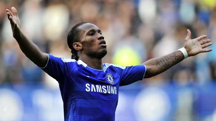 Seseorang Pemain Drogba Dari Pantai Gading
