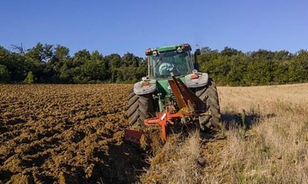 Suatu Kendaraan Traktor Pada Pekerjaan Perkebunan
